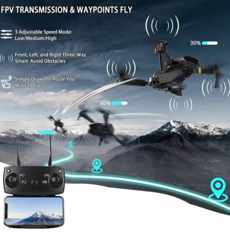 Dron con doble cámara 4K